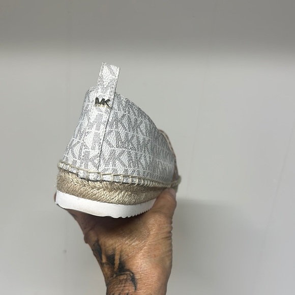 NWOT Michael Kors Lenny Signature Logo Jacquard Slip-On Espadrilles Size 9 - Picture 3 of 12